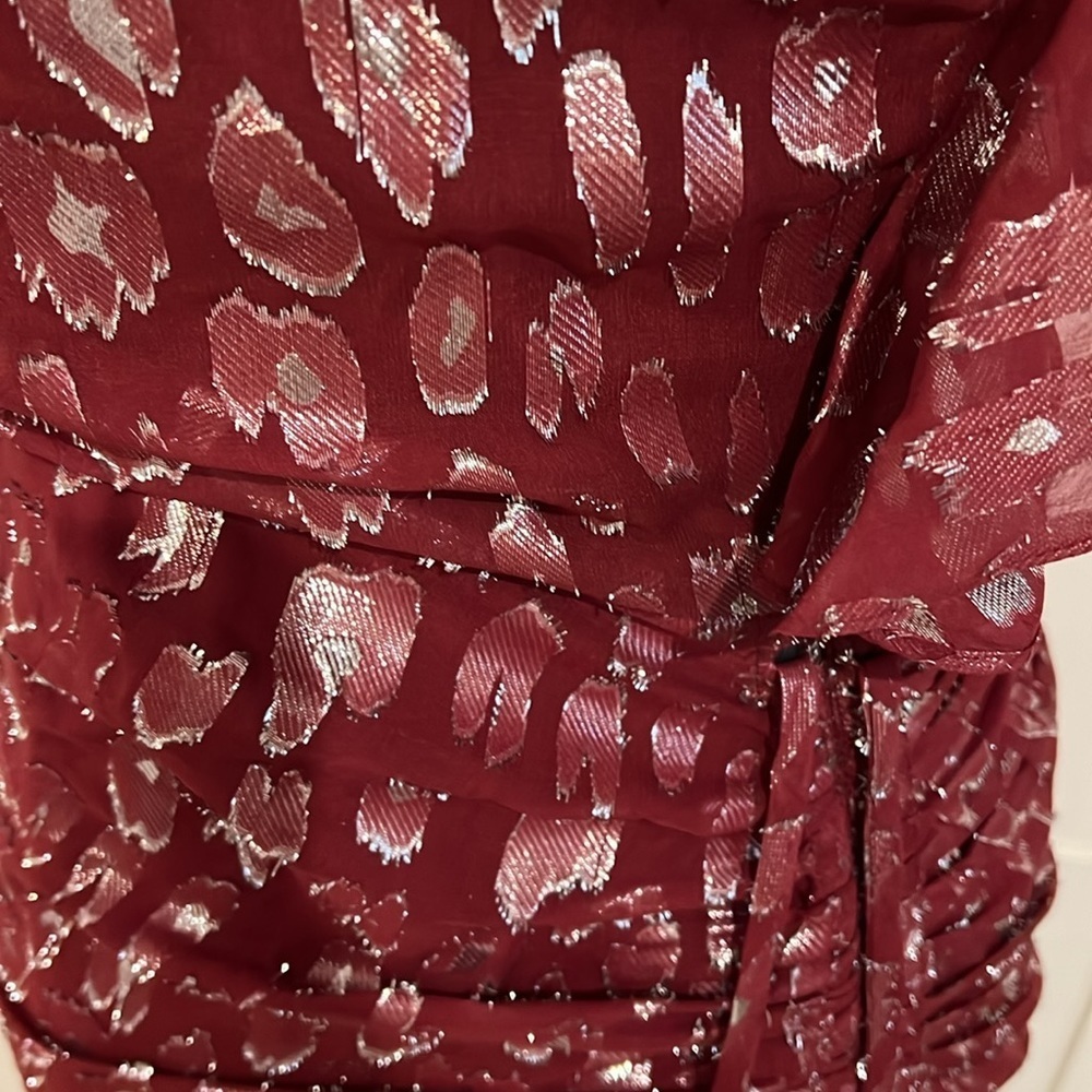 Veronica Beard "Leighton" dress in metallic pattern. - Picture 6 of 7